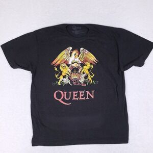 Queen Crest Graphic T-Shirt Black XXL Classic Rock Band Tee 2020 Licensed